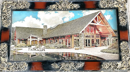 تابلو فرش کلبه